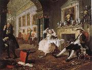 William Hogarth fashionable marriage - breakfast scene France oil painting artist
